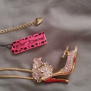 Betsey Johnson Shoe Necklace